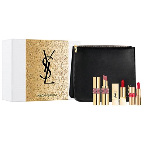 yves saint laurent kiss and couture lipstick trio set|Yves Saint Laurent Kiss and Couture Lipstick Trio Set.